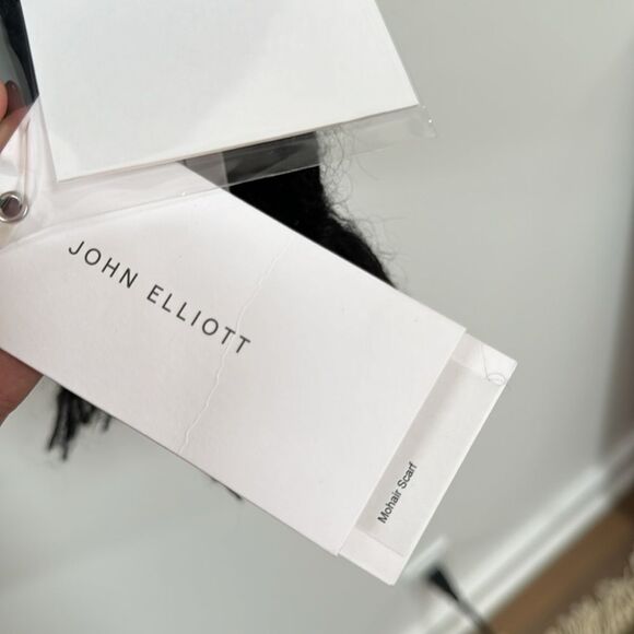 John Elliot Mohair Black Scsrf NWT - Picture 5 of 6